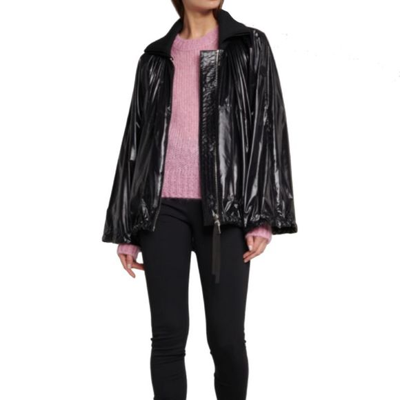 Moncler Genius Women's Fragment 1952 Diamond Lacquered Jacket Black - Picture 2 of 3